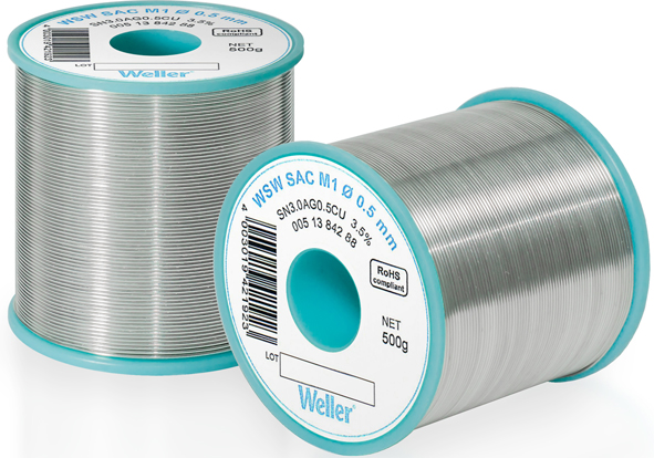 WSW SAC M1 0,5 mm Lead-free solder wire for longer tip lifetime